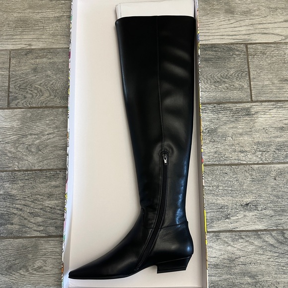 Anthropologie Jeffrey Campbell Ichab Over-The-Knee Boots in Black NIB Sold Out - Picture 2 of 8